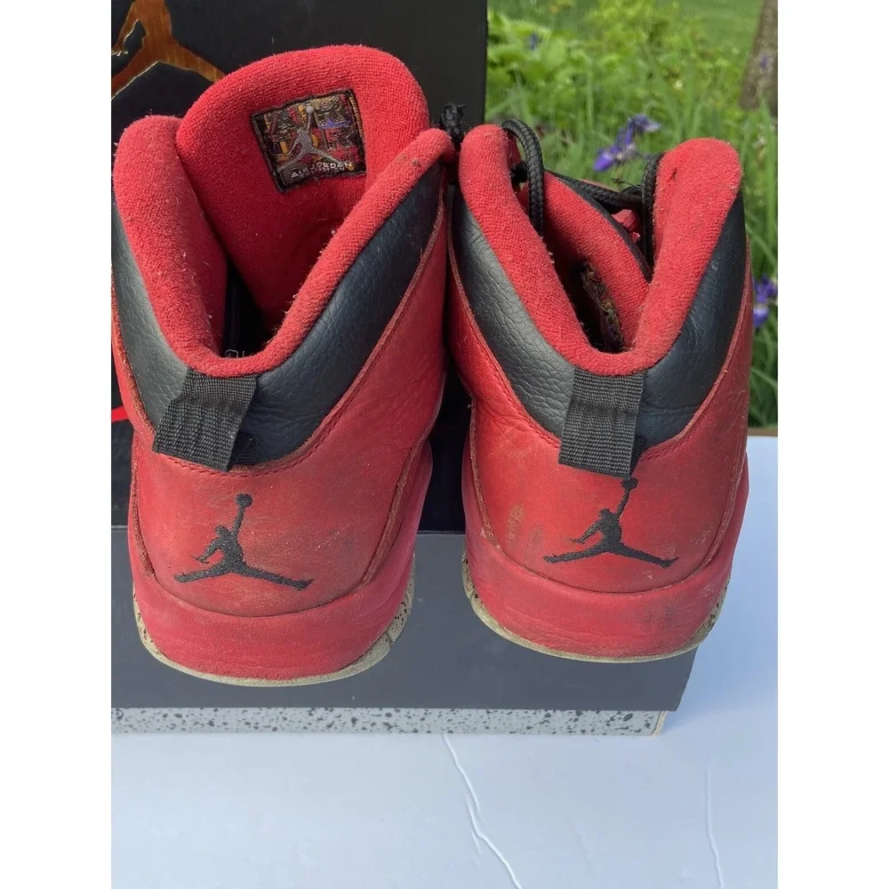 Nike‎ Air Jordan 10 X Retro Bulls Over Broadway Gym Red 30th Size 9.5 705178-601